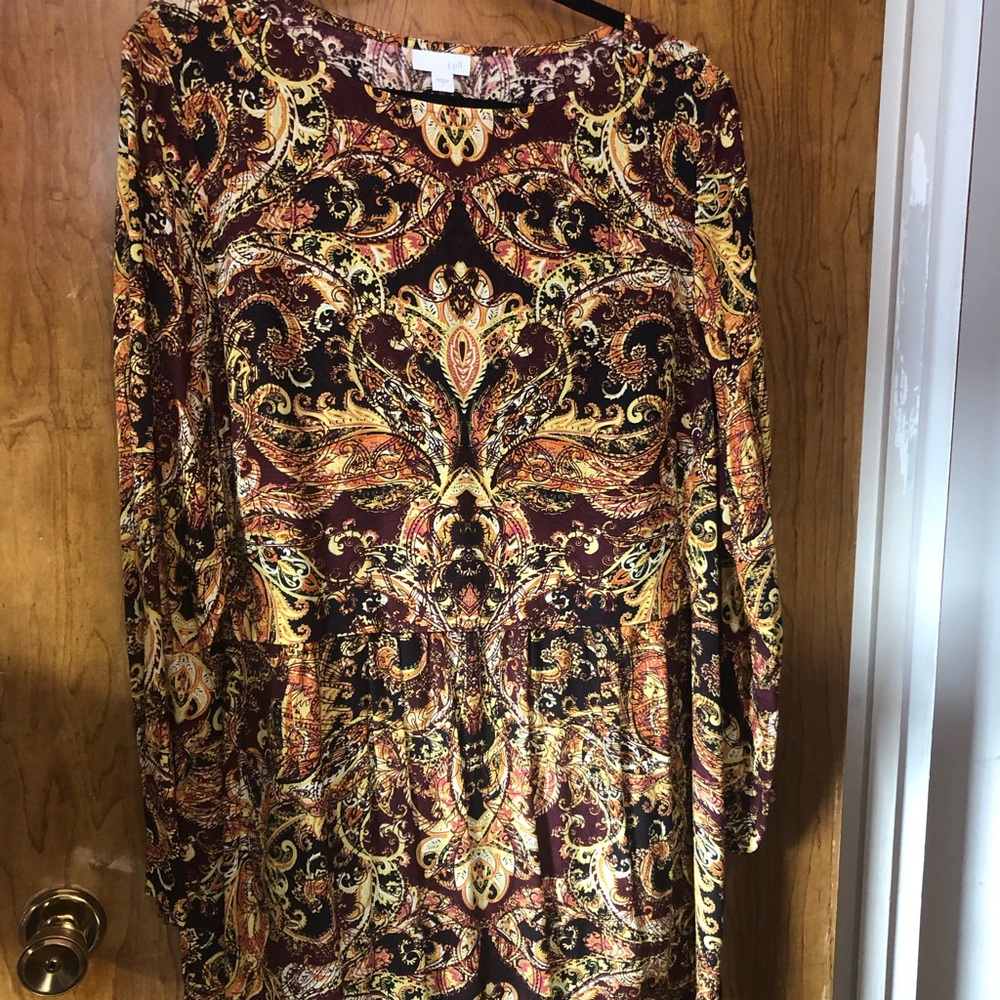 JJill Multicolor L Tunic New without Tags